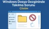 Windows Dosya Gezgininde Takılma Sorunu | Çözüm